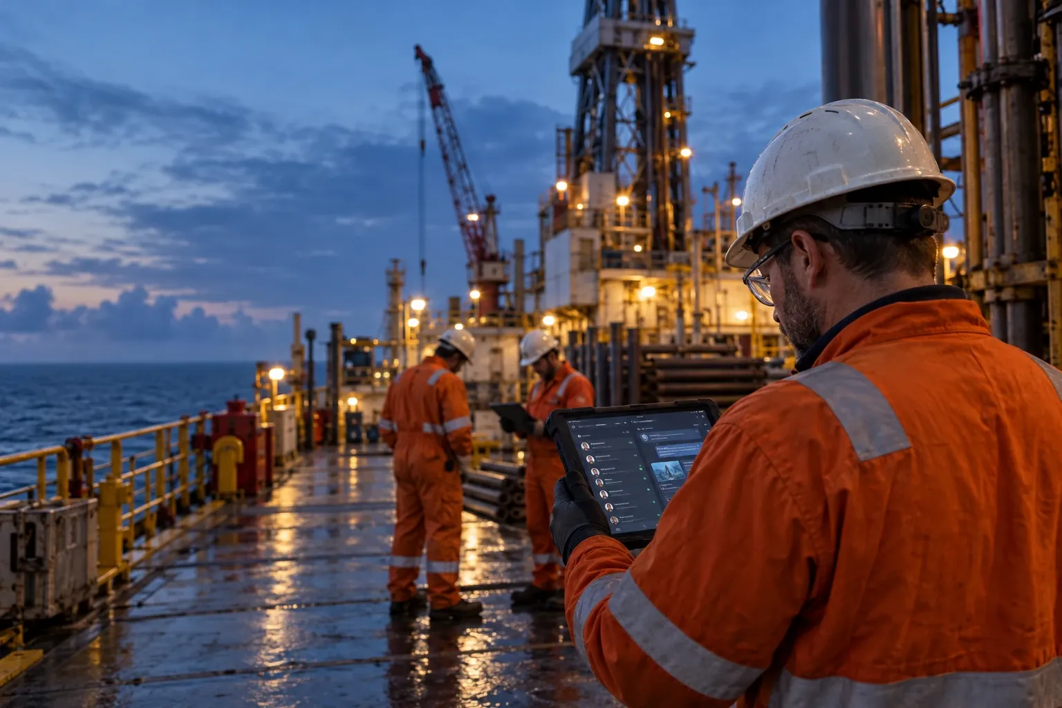 Real-Time Workflows for Oil Rigs